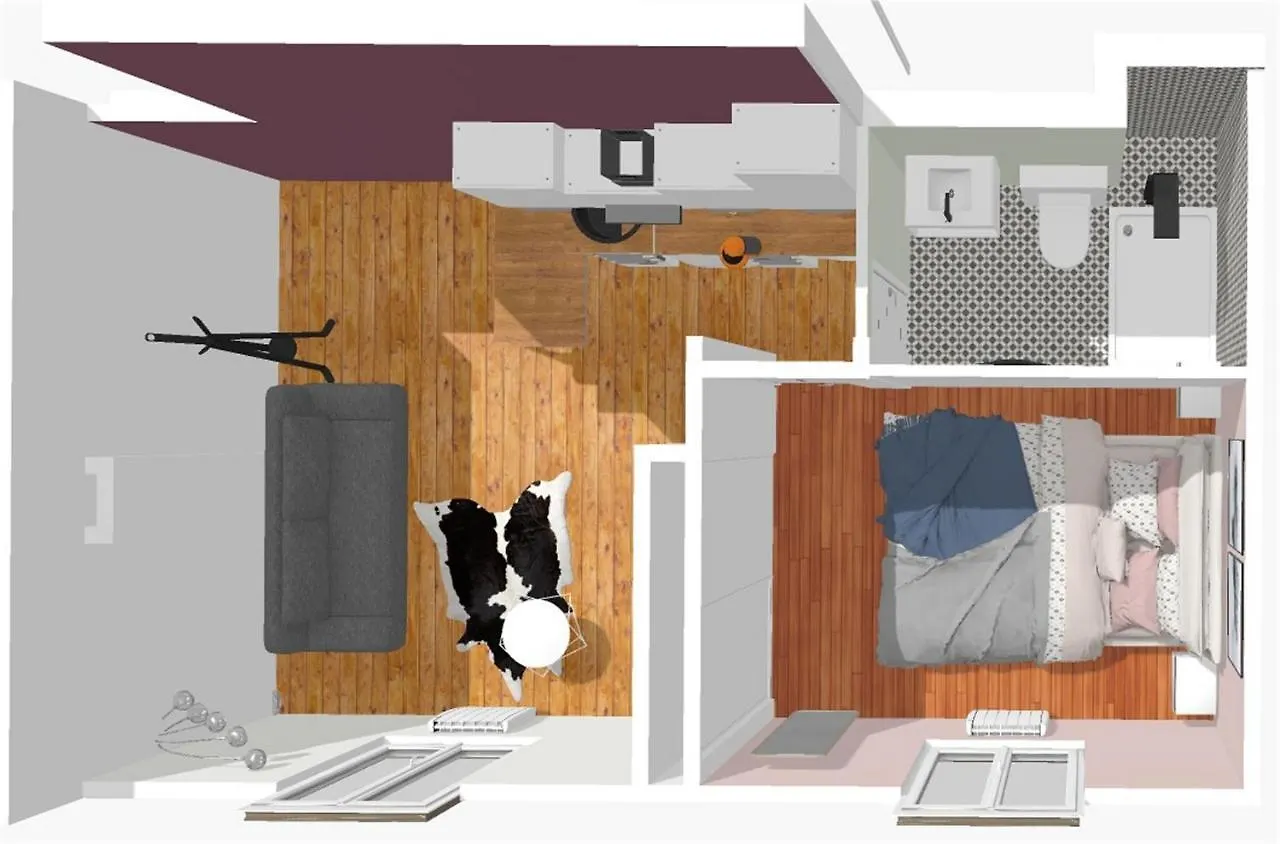 Terracotta-T2-Clim-Parking Gratuit Prive Apartment Pierre-Benite France